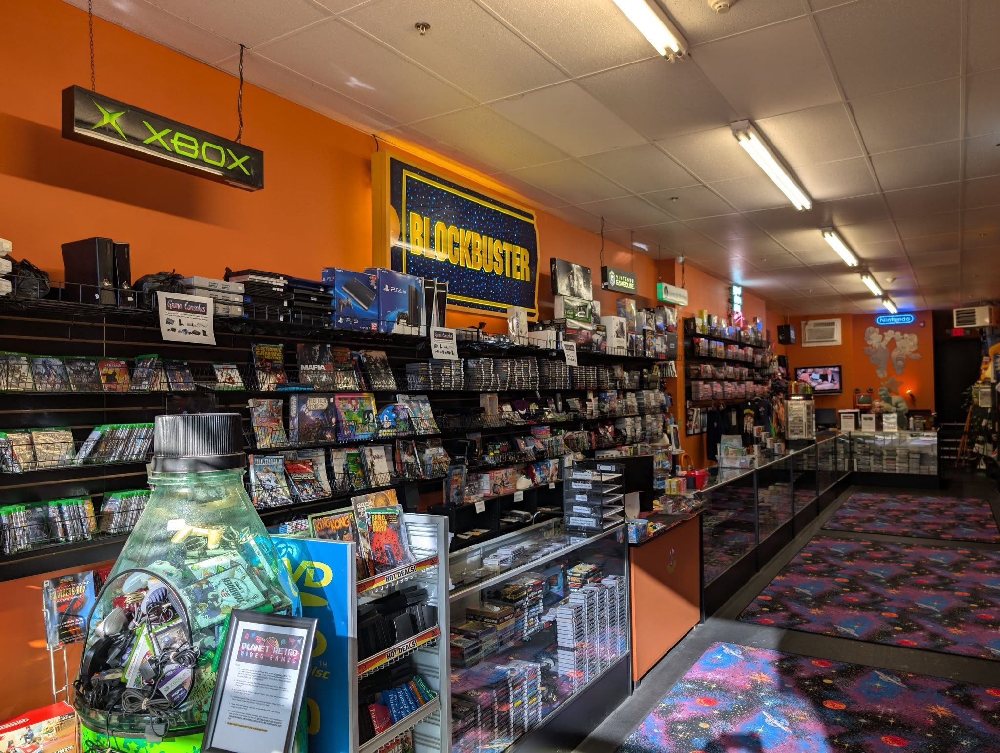 Inside Planet Retro Video Games in Quakertown